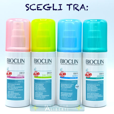 Deodorante vapo Bioclin (allegy, 24h fresh, active, control)