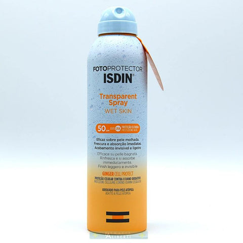 Isdin transparent spray wet skin protezione solare trasparente spray - Farmaciaalibertishop.it