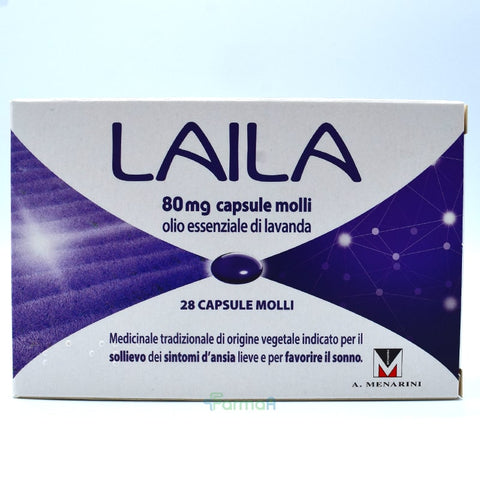 Laila 80 mg olio essenziale di lavanda farmaco naturale per l'ansia