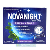 Novanight tripla azione sul sonno con Melatonina, Papavero della California, Melissa, Passiflora