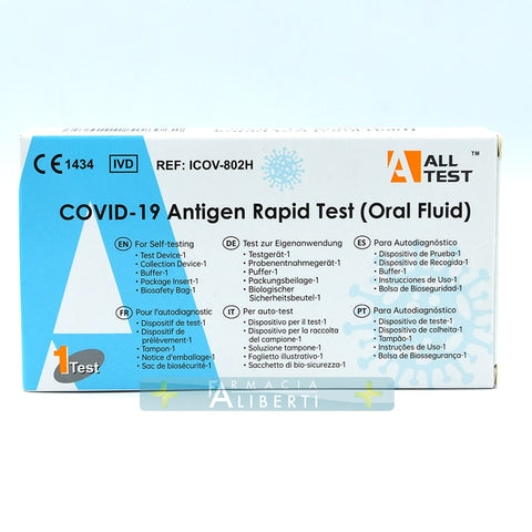 Test salivare rapido antigenico Covid 19 da fare a casa