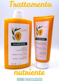 Klorane shampoo e balsamo al mango trattamento capelli secchi